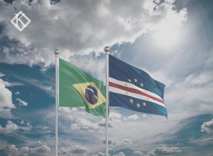 A imagem mostra as bandeiras do Brasil e Cabo Verde, e ilustra a publicação 
