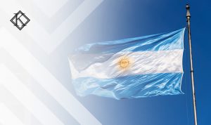 A imagem mostra a bandeira da Argentina, e ilustra a publicação 
